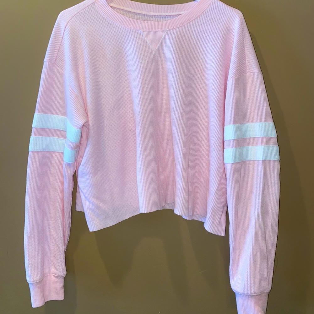 Pink cropped long sleeve